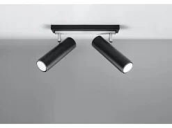 Sollux Lighting Sollux DIREZIONE - Barra de 2 focos de luz negra, GU10 Negro Sale