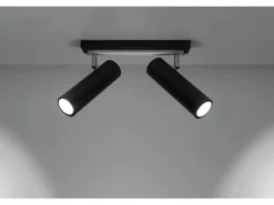 Sollux Lighting Sollux DIREZIONE - Barra de 2 focos de luz negra, GU10 Negro Sale