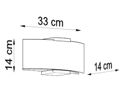 Sollux Lighting Aplique Para Pared-Sollux EMILIO - Aplique de 2 luces , Wengué, E14 Blanco