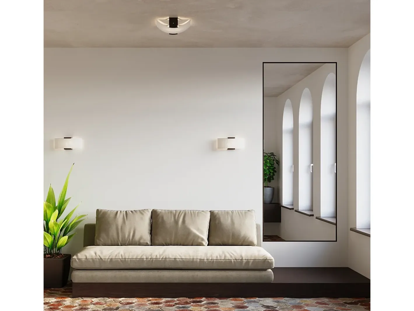 Sollux Lighting Aplique Para Pared-Sollux EMILIO - Aplique de 2 luces , Wengué, E14 Blanco