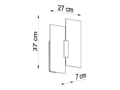 Sollux Lighting Sollux FABIANO - Aplique de pared 2 luces , Cromado, E27 Blanco Clearance