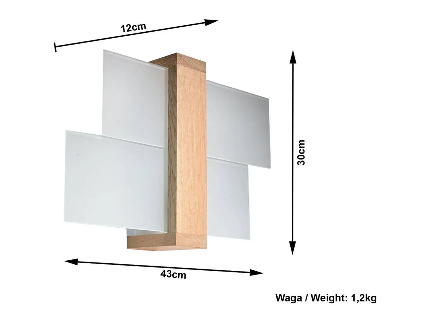 Sollux Lighting Sollux FENIKS - 1 Aplique de pared a ras de madera natural, E27 Marru00f3n Discount