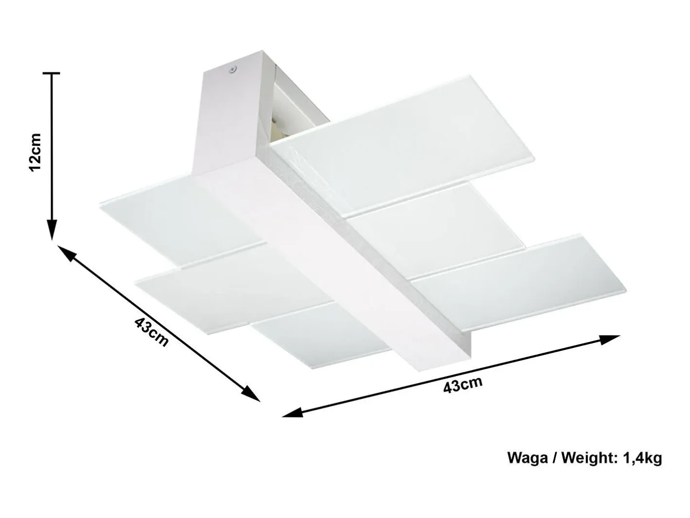Sollux Lighting Sollux FENIKS - Lámpara de techo empotrada de 2 luces Blanca, E27 Blanco Discount
