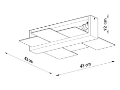 Sollux Lighting Sollux FENIKS - Lámpara de techo empotrada de 2 luces Blanca, E27 Blanco Discount