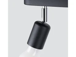 Sollux Lighting Plafón-Sollux Fornes Foco de techo Twin Negro
