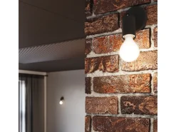 Sollux Lighting Plafón-Sollux Fornes Foco de techo Twin Negro
