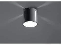 Sollux Lighting Plafón-Sollux INEZ - 1 luz de techo al ras de color claro, G9 Gris