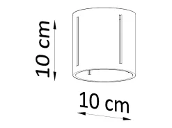 New Sollux Lighting Sollux INEZ - 1 luz de techo empotrada en , G9 Negro