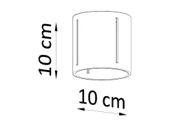 Sollux Lighting Sollux INEZ - 1 luz de techo a ras de suelo blanca, G9 Blanco Sale