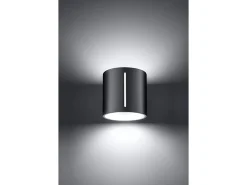 Sollux Lighting Aplique Para Pared-Sollux INEZ - 1 pared a ras de luz claro, G9 Gris