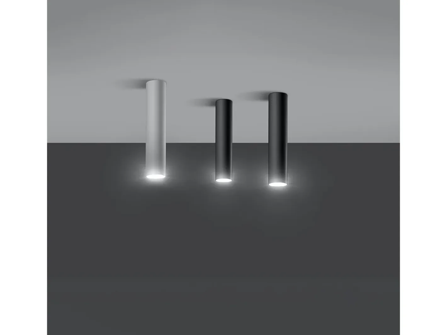 Sollux Lighting Plafón-Sollux LAGOS - 1 Downlight de superficie de luz blanca, GU10 Blanco