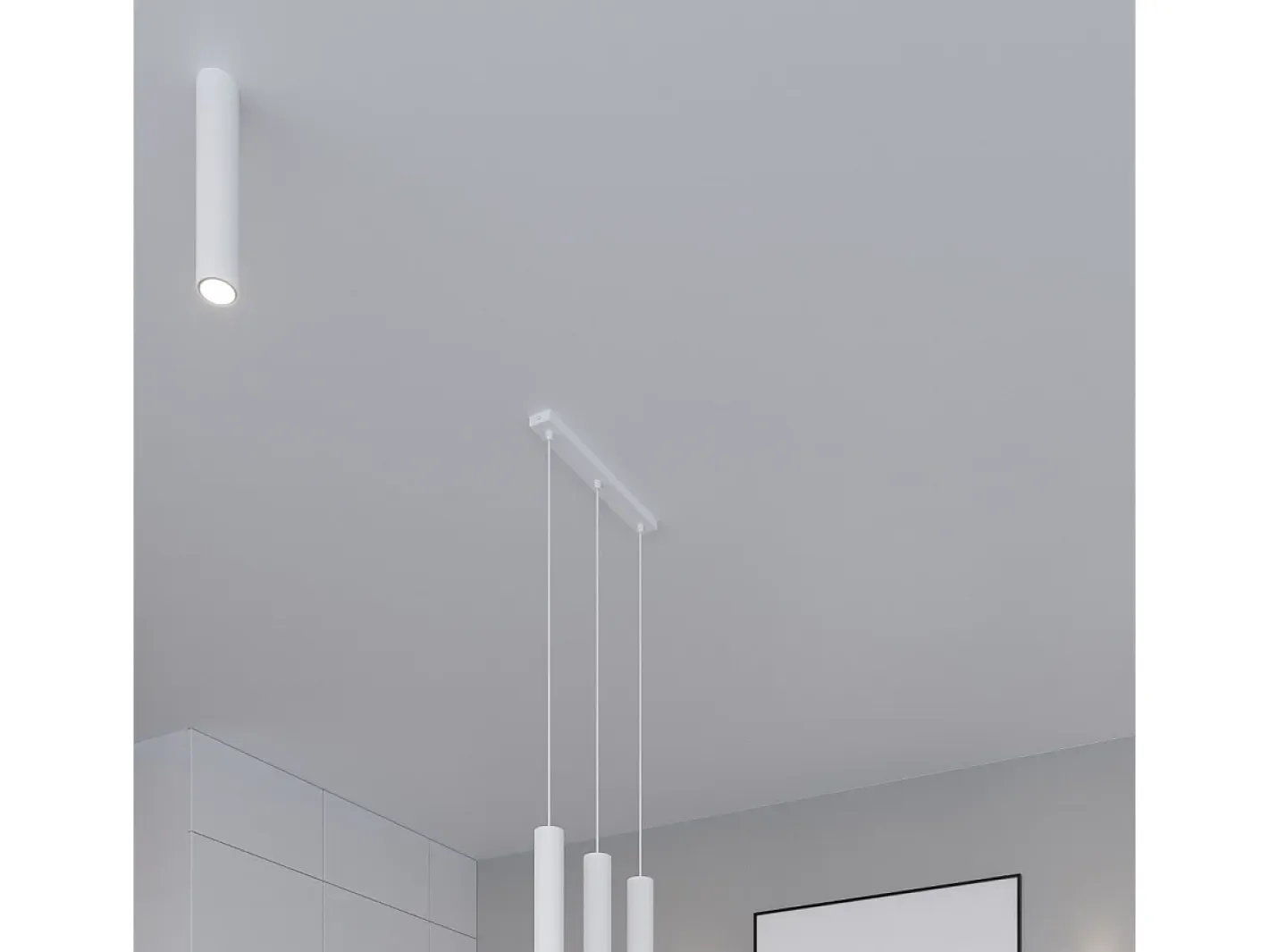 Sollux Lighting Plafón-Sollux LAGOS - 1 Downlight de superficie de luz blanca, GU10 Blanco