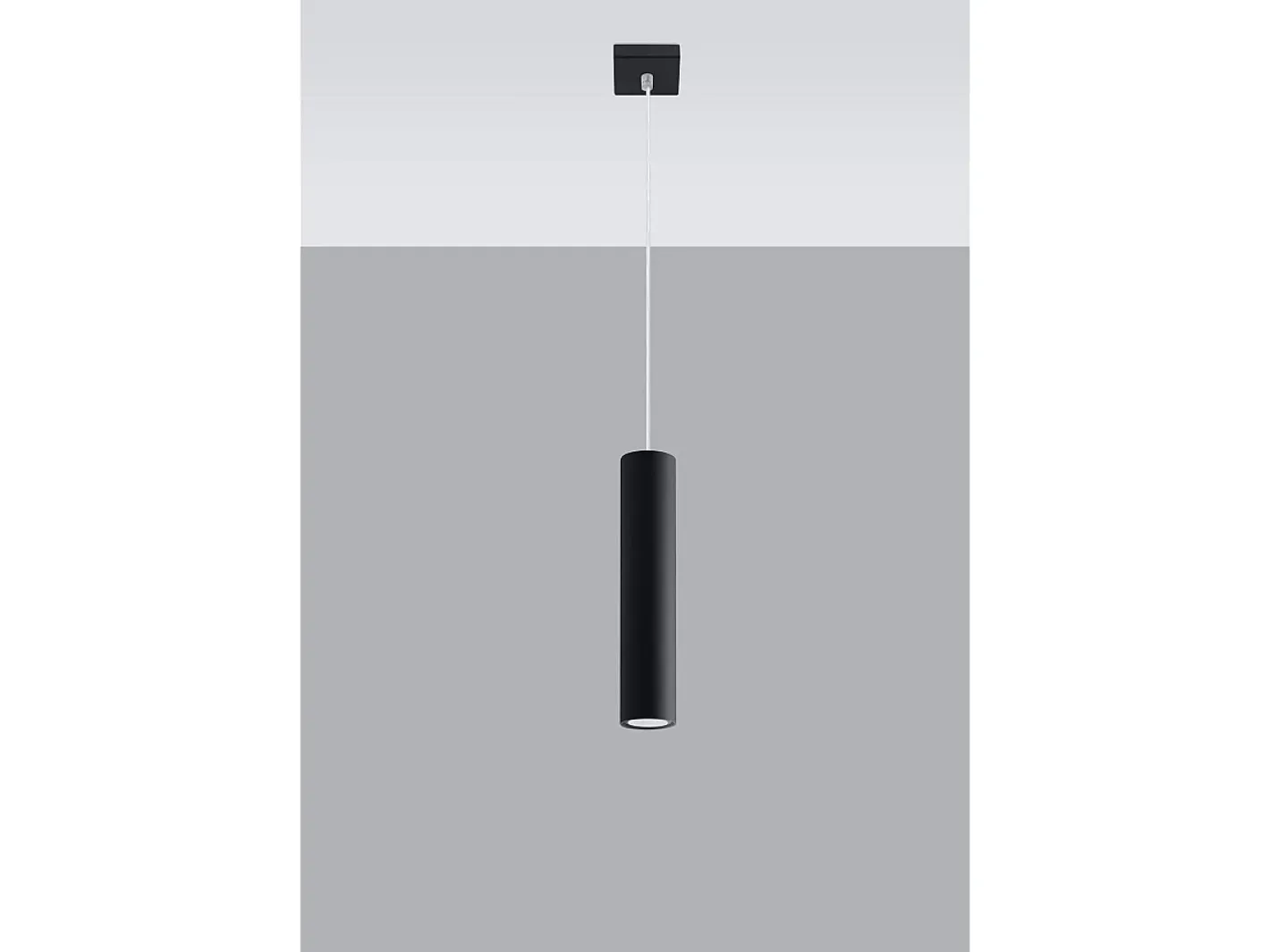 Best Sollux Lighting Sollux LAGOS - Lámpara colgante de techo con 1 luz Negra, GU10 Negro