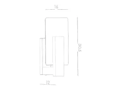 Sollux Lighting Sollux Lappo Aplique de pared de empotrar Blanco
