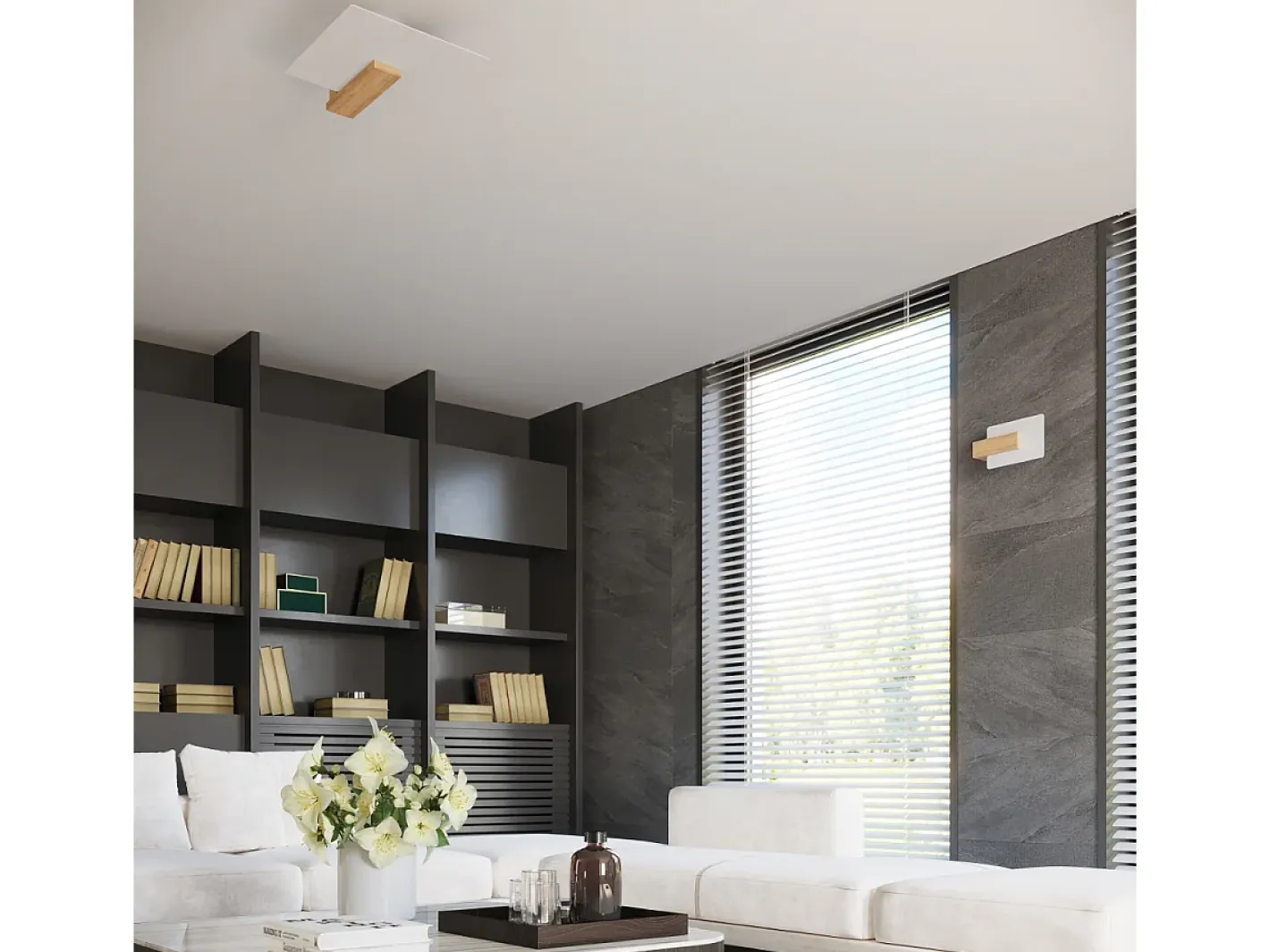 Best Sollux Lighting Sollux Lappo Aplique de Pared de Empotrar Madera Natural Marru00f3n