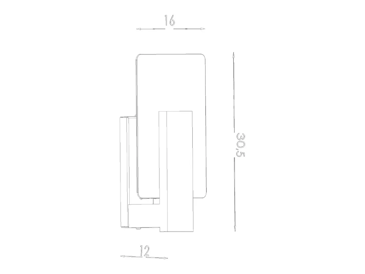 Best Sollux Lighting Sollux Lappo Aplique de Pared de Empotrar Madera Natural Marru00f3n