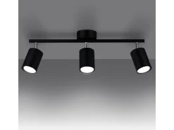 Sollux Lighting Plafón-Sollux Lemmi Foco de techo Barra Negro