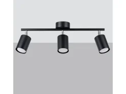 Sollux Lighting Plafón-Sollux Lemmi Foco de techo Barra Negro