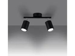 Sollux Lighting Sollux Lemmi Foco de techo Twin Negro