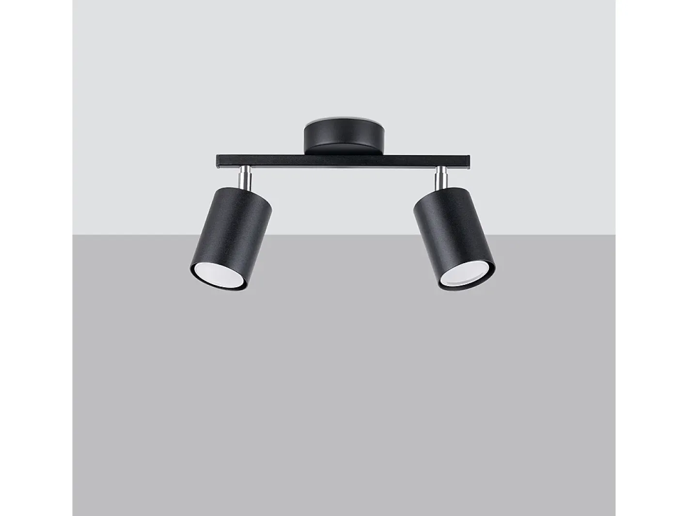 Sollux Lighting Sollux Lemmi Foco de techo Twin Negro