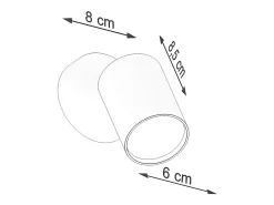 Sollux Lighting Sollux Lemmi Foco individual Negro Outlet