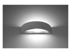 Sollux Lighting Atena Up & Down Aplique Cemento, 40cm Gris