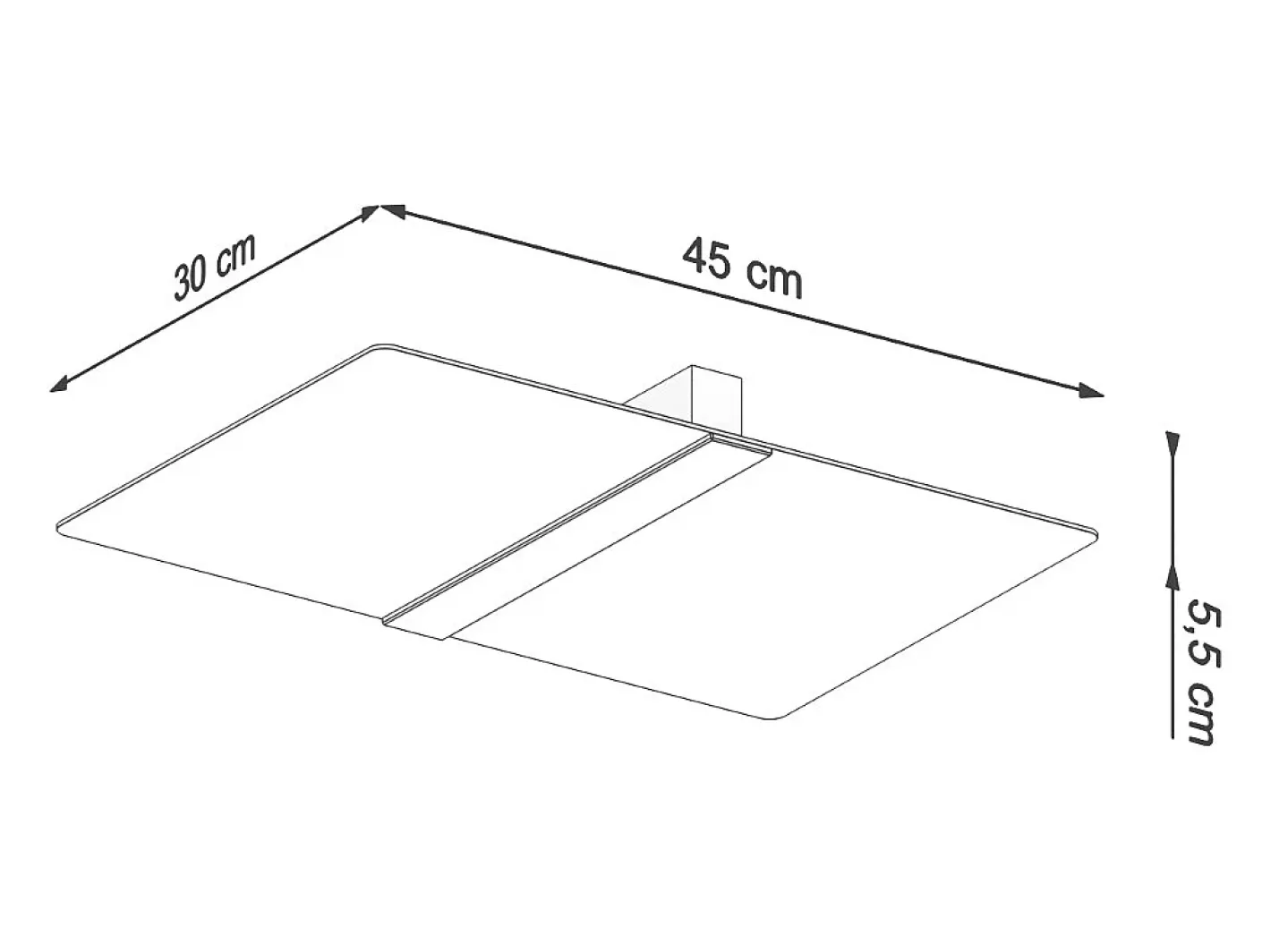Sollux Lighting Azalia Plafón Decorativo Empotrado, , Cromo, 2x G9 Blanco Outlet