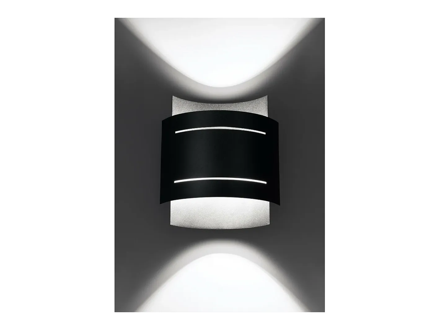 Sollux Lighting Aplique Para Pared-Hestia Lámpara de Pared Up & Down, , 21cm Negro