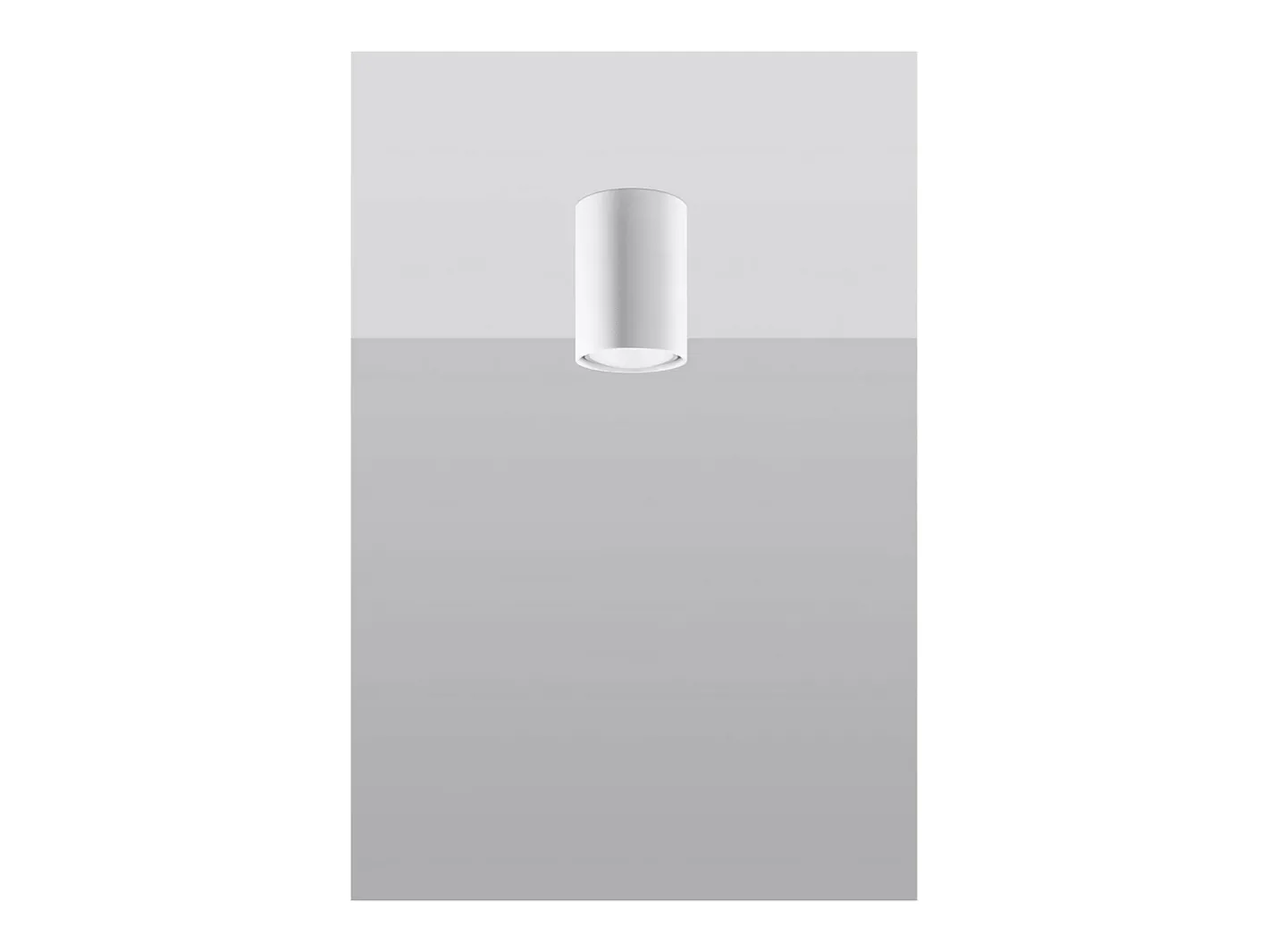 Sollux Lighting Plafón-Lagos Downlight de Superficie, , 10cm Blanco