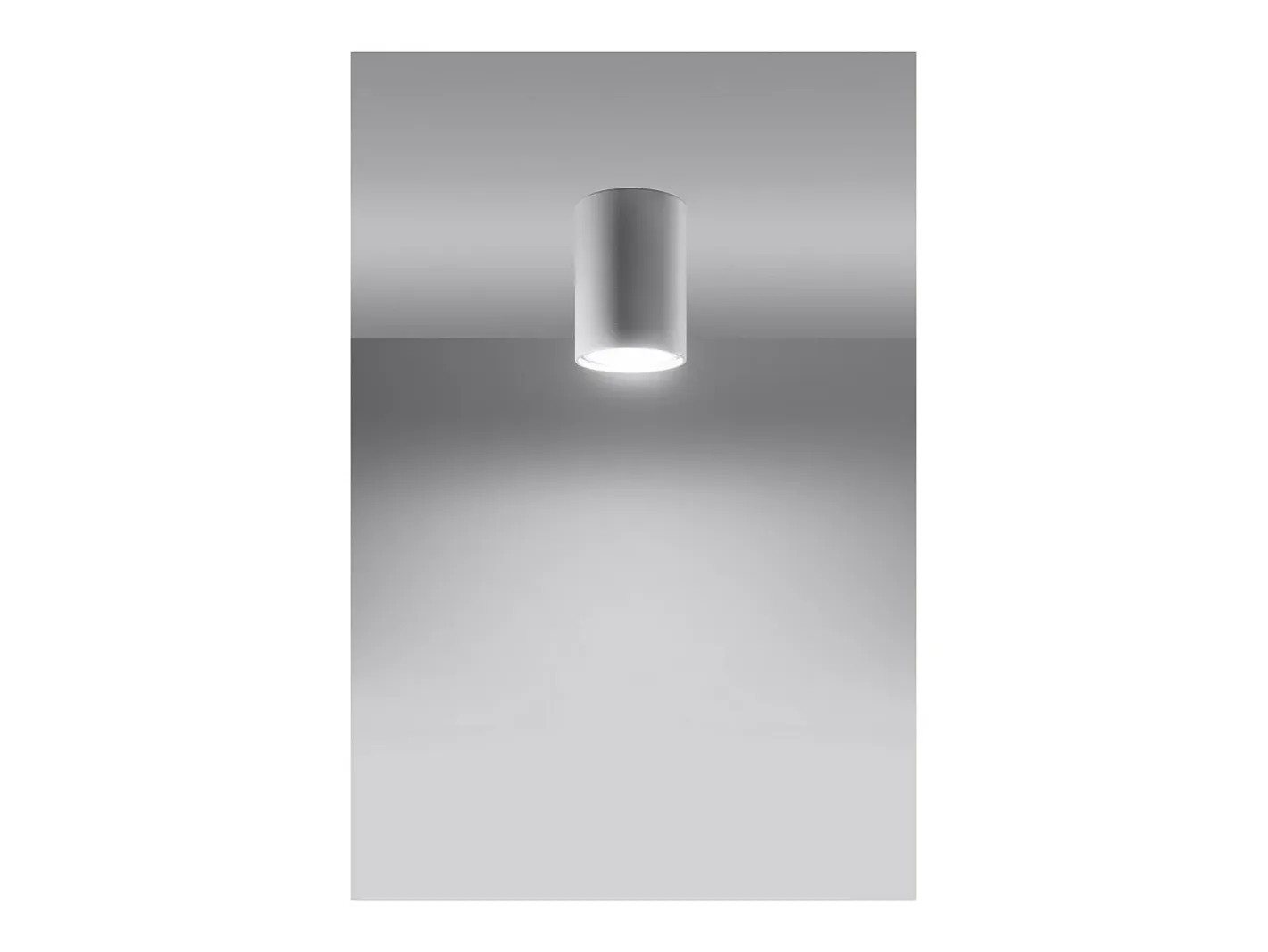 Sollux Lighting Plafón-Lagos Downlight de Superficie, , 10cm Blanco