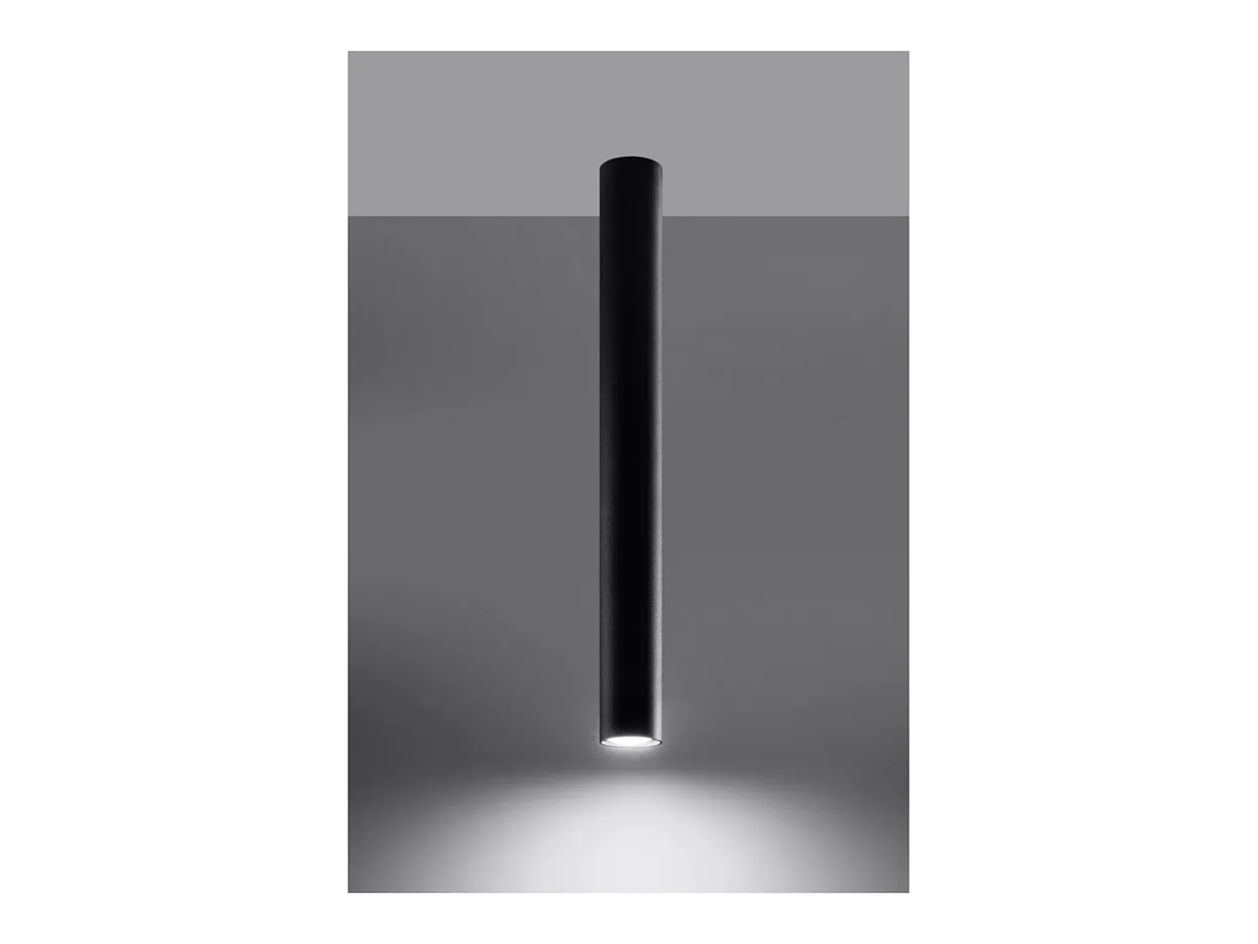 Sollux Lighting Plafón-Lagos Downlight de Superficie, , 60cm Negro