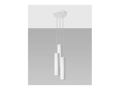 Best Sollux Lighting Lagos Plafón Colgante Cluster, , 3x GU10 Blanco
