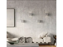Sollux Lighting Aplique Para Pared-Leo Up & Down Aplique Cemento, 12cm Gris
