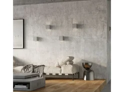 Sollux Lighting Aplique Para Pared-Leo Up & Down Aplique Cemento, 12cm Gris