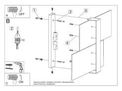 Sollux Lighting Aplique Para Pared-Massimo Aplique, , 2x G9 Blanco