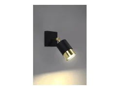 Best Sollux Lighting Nero Foco individual, /dorado, 1x GU10 Negro