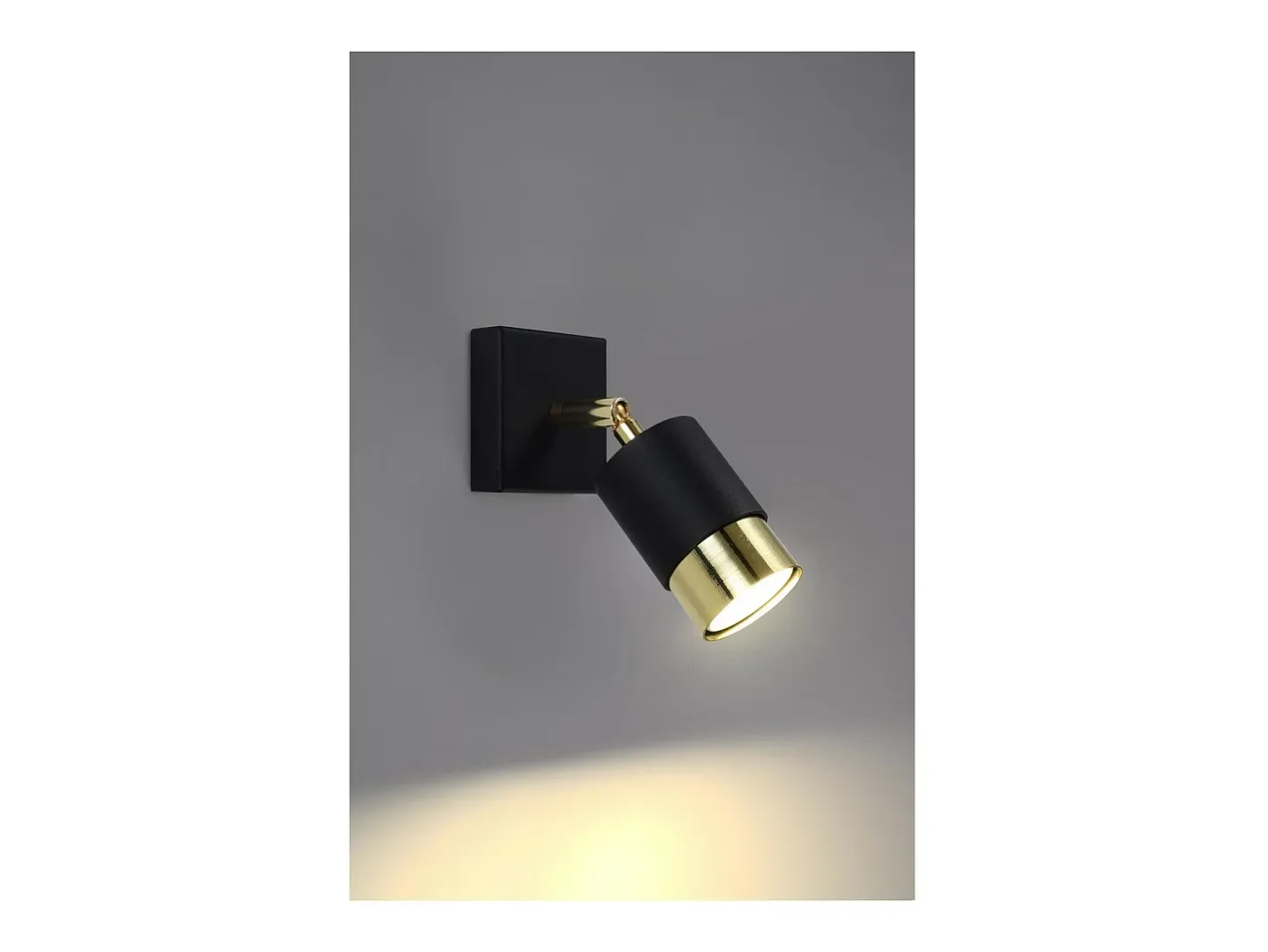 Best Sollux Lighting Nero Foco individual, /dorado, 1x GU10 Negro