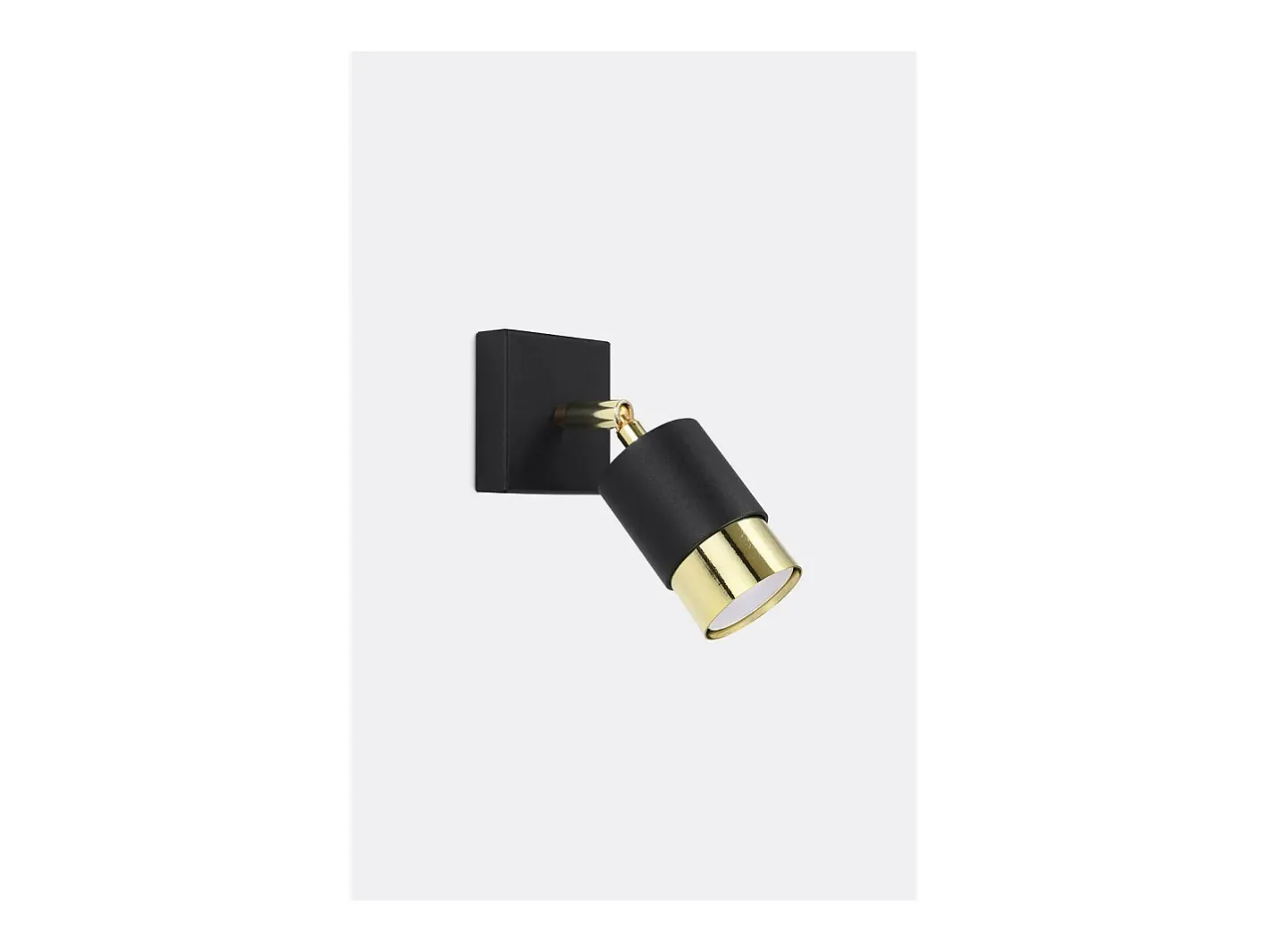 Best Sollux Lighting Nero Foco individual, /dorado, 1x GU10 Negro
