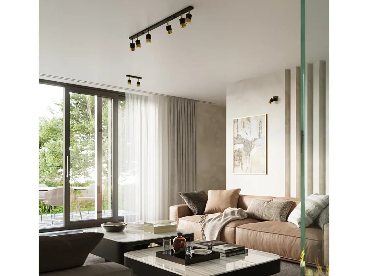 Best Sollux Lighting Nero Foco individual, /dorado, 1x GU10 Negro