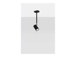Sollux Lighting Plafón-Norano Foco individual, , 1x GU10 Negro