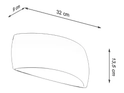 Sollux Lighting Pontius Aplique Up & Down, , 32cm Blanco Sale