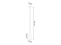 Sollux Lighting Qubic Lámpara de Techo Colgante Dome Cemento, Madera Natural Gris Hot