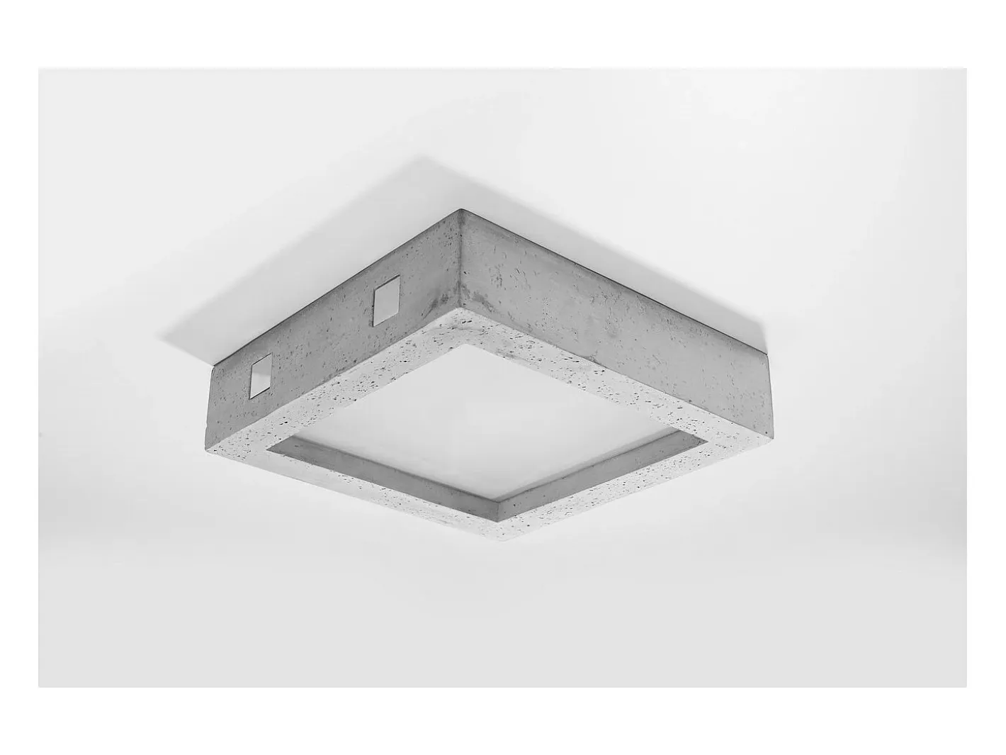 Clearance Sollux Lighting Riza Plafón de Empotrar Cemento, 33cm Gris