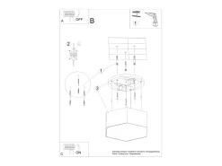 Sollux Lighting Sunde Plafón Decorativo Empotrado, , 13,5cm Negro Best