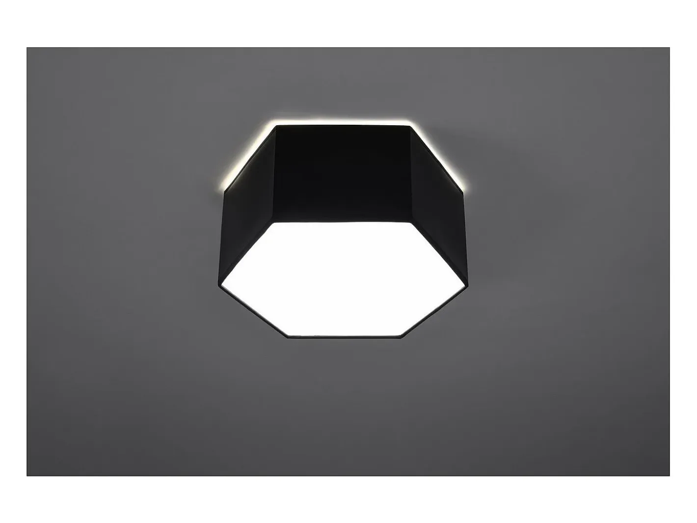Sollux Lighting Sunde Plafón Decorativo Empotrado, , 13,5cm Negro Best