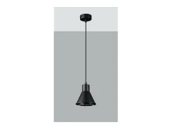 Sollux Lighting Lámpara Suspendida-Taleja Lámpara de Techo Colgante Dome, , 1x ES111 Negro
