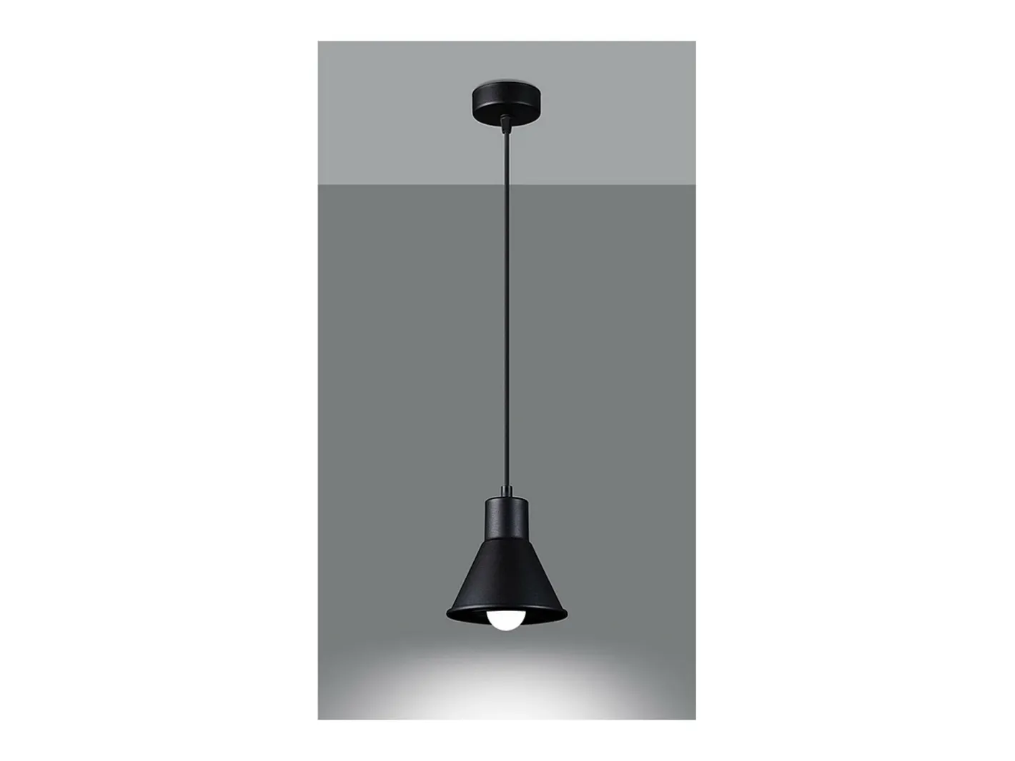 Sollux Lighting Taleja Lámpara de Techo Colgante Dome, , 1x E27 Negro Sale