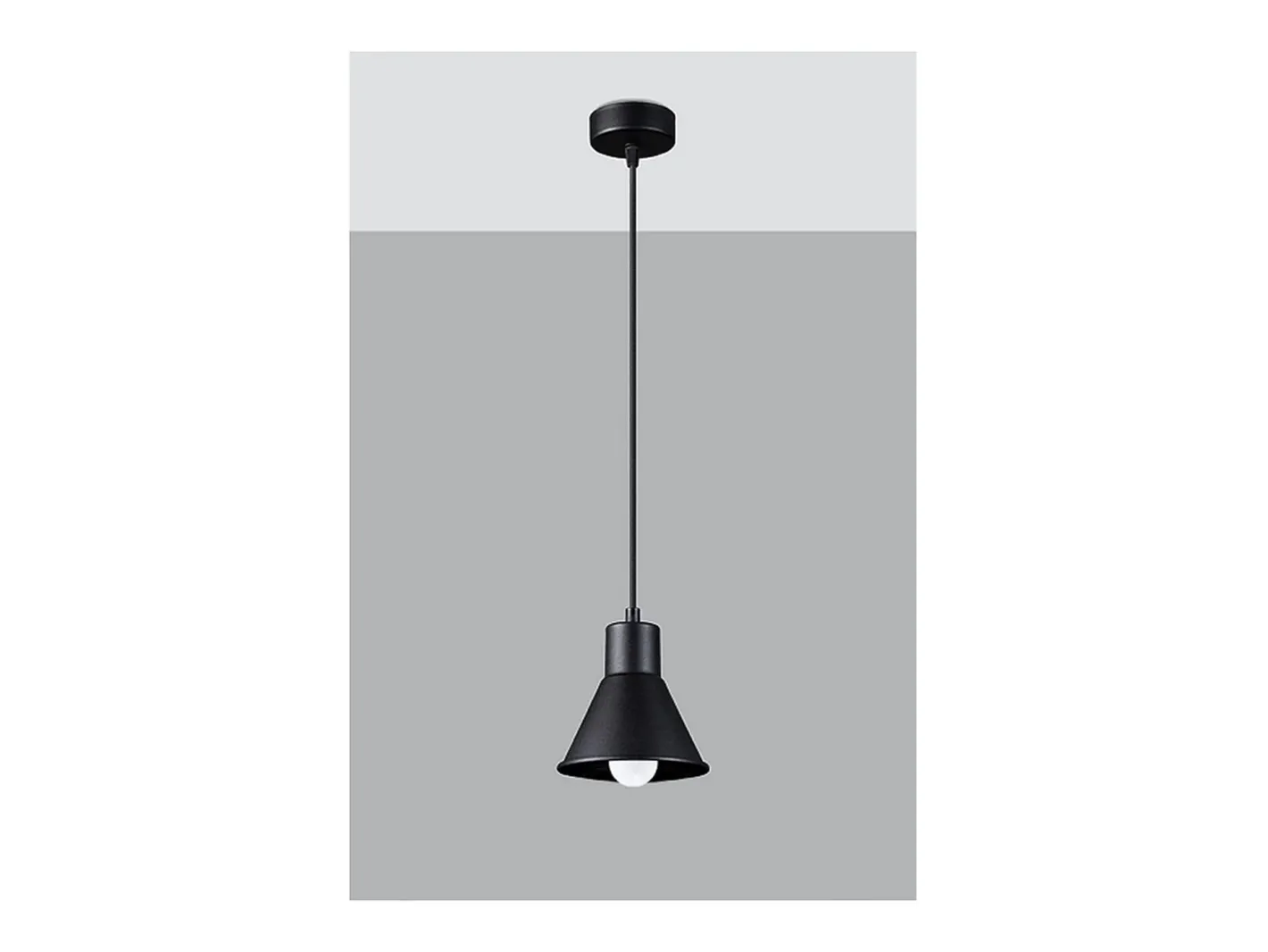 Sollux Lighting Taleja Lámpara de Techo Colgante Dome, , 1x E27 Negro Sale