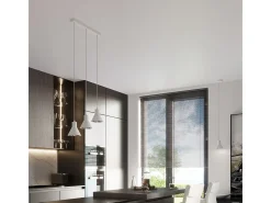 Sollux Lighting Taleja Lámpara de Techo Colgante Dome, Blanca, 1x ES111 Blanco
