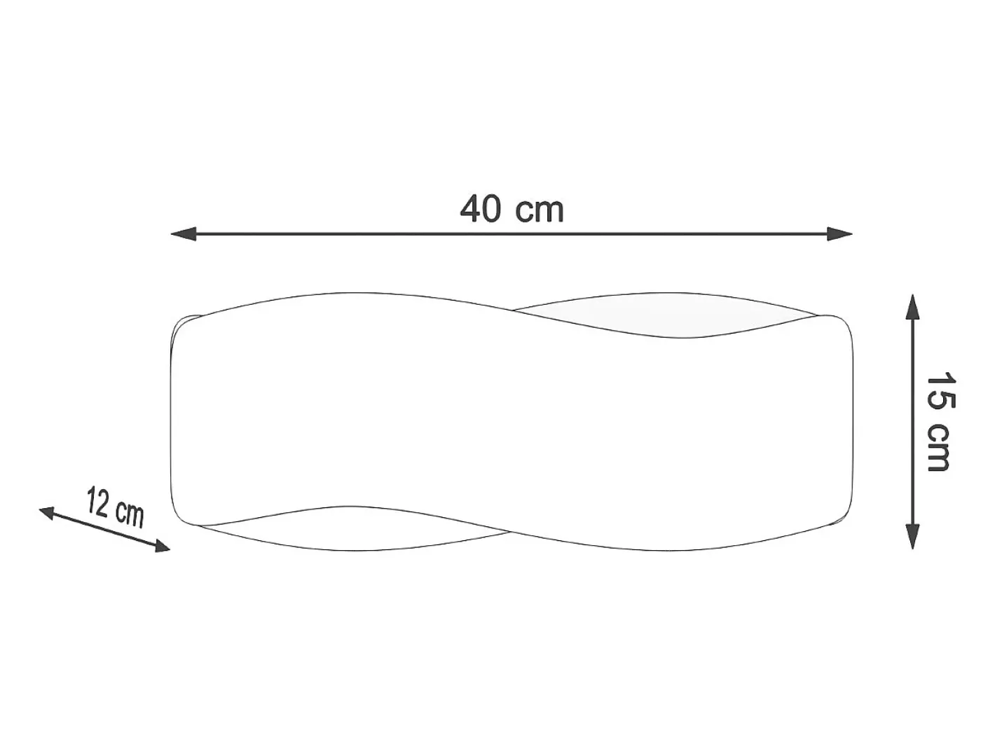 Clearance Sollux Lighting Tila Aplique Up & Down, , 40cm Blanco